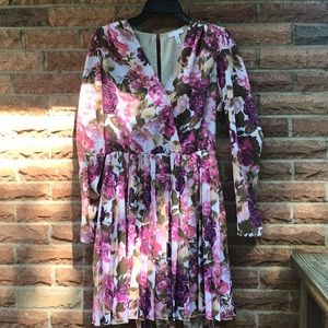 Floral pleated dress